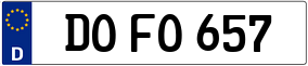 Trailer License Plate